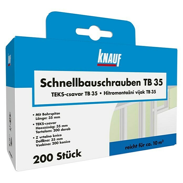 Knauf Schnellbauschraube TB (Durchmesser: 3,5 mm, Länge: 35 mm, 200 Stk.)
