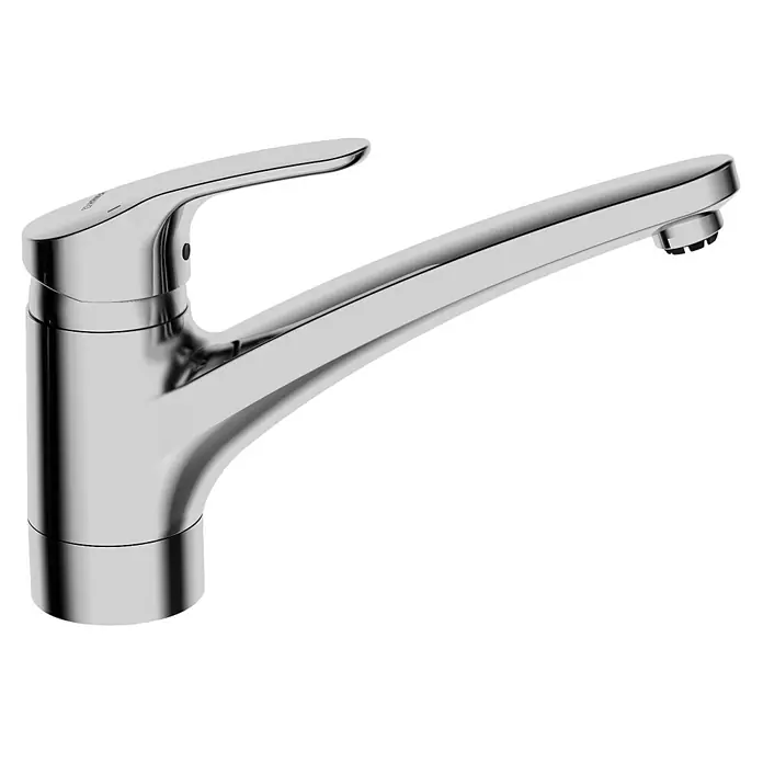 Hansa Mix Spültischarmatur - Chrom, Glänzend - Elegante Chromarmatur für Küche/Bad. Modernes Design mit glänzender Oberfläche, ideal für stilvolle Waschbecken. Hochwertige Verarbeitung garantiert Langlebigkeit.