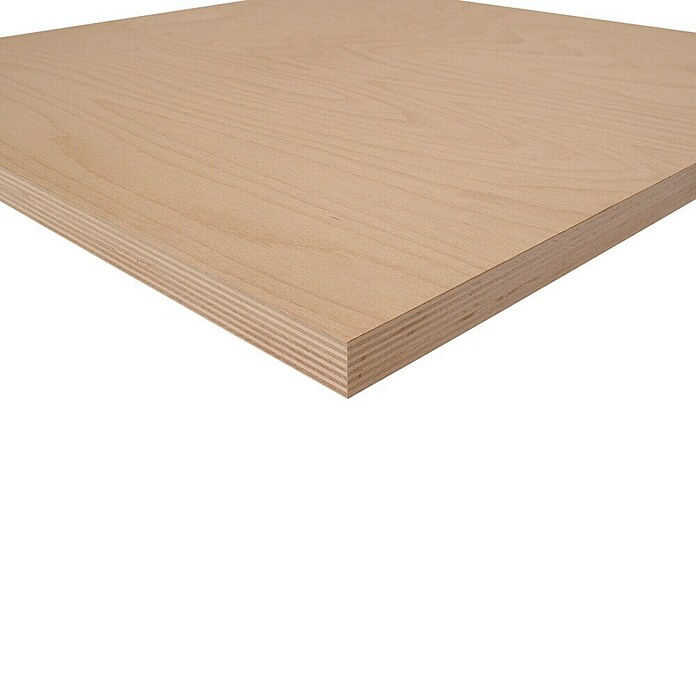 Sperrholzplatte Multiplex (L x B x S: 2 500 x 1 500 x 18 mm, Buche) | BAUHAUS