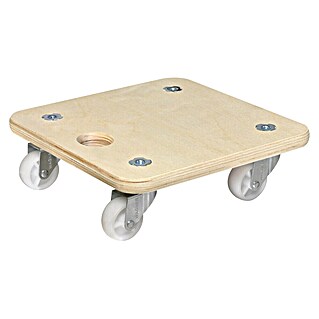 Wagner System Transportroller MM 1352 (L x B x H: 29 x 29 x 8,6 cm, Traglast: 200 kg, Holz)