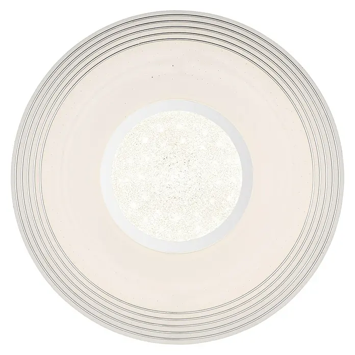 Globo LED-Deckenleuchte rund Pillo - Ø x H: 39 x 7 cm, Farbe Gehäuse: Wei, Kaltweiß - Moderne LED-Deckenleuchte mit kreisförmigem Design und hellem, zentralem Lichtelement. Ideal für stilvolle Innenräume.