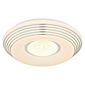 Globo Okrugla stropna LED svjetiljka Pillo  (Ø x V: 39 x 7 cm, Boja kućišta: Bijela, Hladna bijela) | BAUHAUS