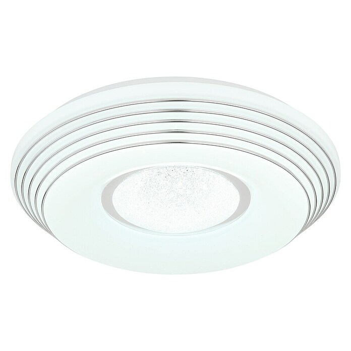 Globo Okrugla stropna LED svjetiljka Pillo  (Ø x V: 39 x 7 cm, Boja kućišta: Bijela, Hladna bijela) | BAUHAUS