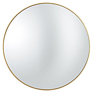 Wandspiegel Hope (Durchmesser: 30 cm, Gold)