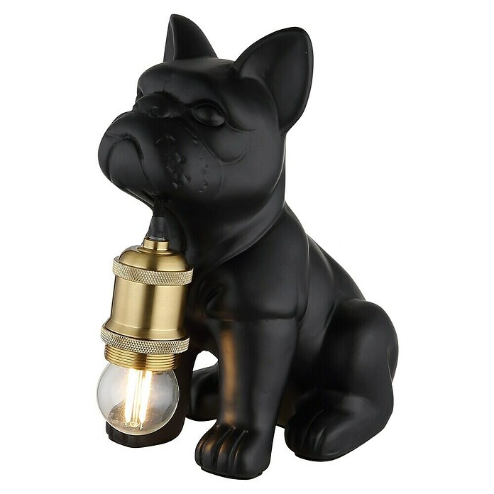 Globo Tischleuchte Dogo (Schwarz, L x B x H: 195 x 125 x 240 mm, E27) | BAUHAUS