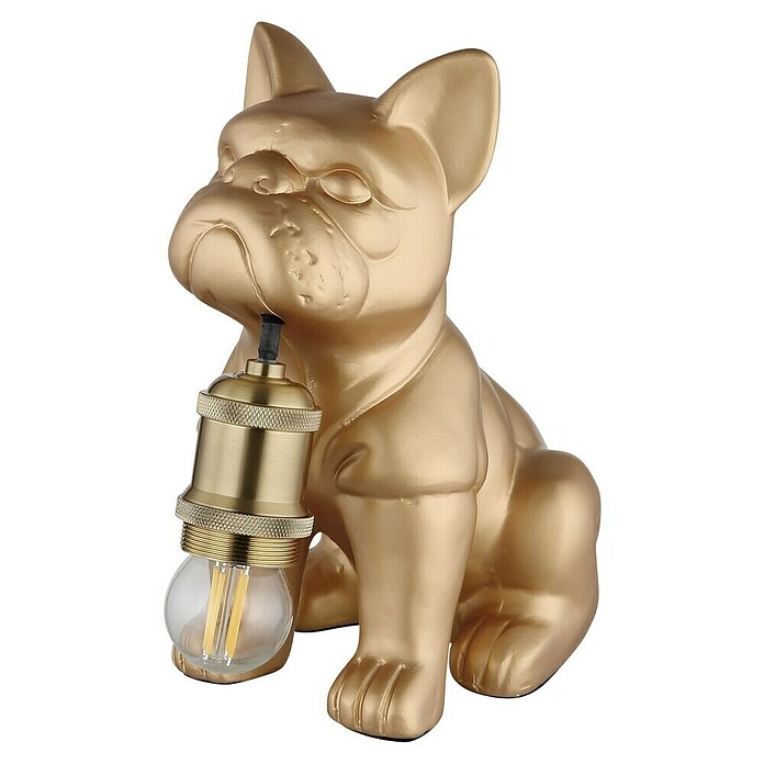 Globo Tischleuchte Dogo (Gold, L x B x H: 195 x 125 x 240 mm, E27) | BAUHAUS