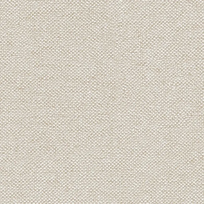 A.S. Création Hygge 3 Vliestapete - Beigegrau, Uni, 10,05 x 0,53 m - Nahaufnahme eines Textilgewebes in Beige, das eine feine, gleichmäßige Struktur und natürliche Farbgebung zeigt. Ideal für Möbel und Dekoration.