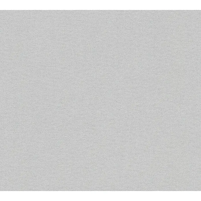 A.S. Création Hygge 3 Vliestapete - Hellgrau II, Uni, 10,05 x 0,53 m - Feine, helle Textur mit subtilem Webmuster. Die dezente Stoffstruktur erzeugt eine ruhige und gleichmäßige Oberfläche, ideal für Hintergründe.