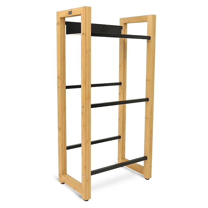 holz4home Getränkekistenregal - Anzahl Böden: 0 Stk., Schrauben, Braun - Regal aus Holz und Metall mit vier Fächern. Das moderne Design bietet viel Stauraum.