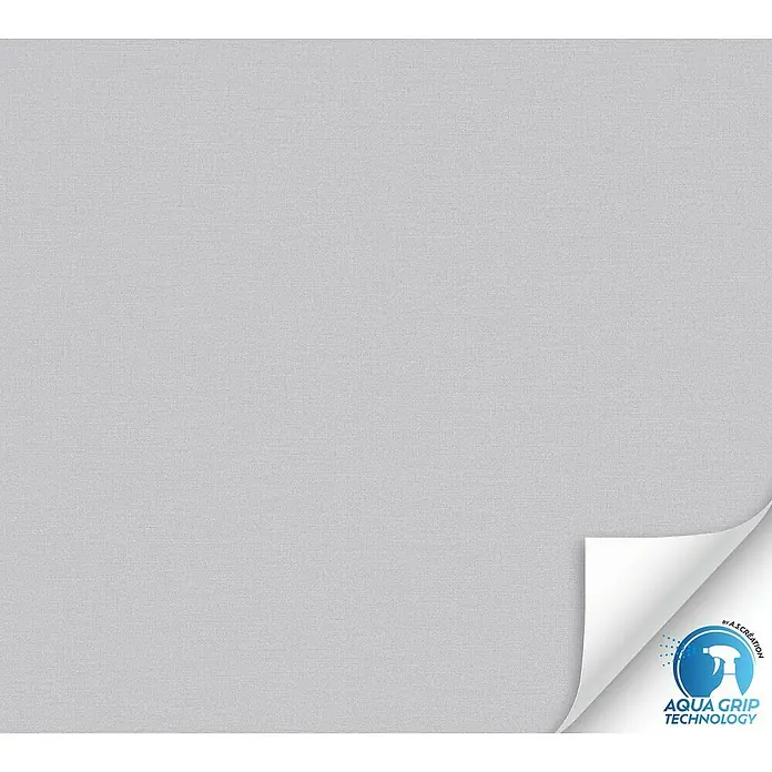 A.S. Création Designdrop Vliestapete - Hellgrau, Uni, 10,05 x 0,53 m - Hochwertige, graue Tapete mit Aqua Grip Technologie für einfaches Anbringen. Ideal für stilvolle und strapazierfähige Wandgestaltung im Wohnbereich.