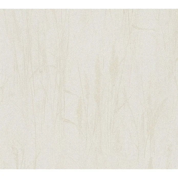 A.S. Création Hygge 3 Vliestapete Floral - Beige-Creme, Floral, 10,05 x 0,53 m - Beiger Stoff mit dezenter Textur und feinen Falten für vielseitige Designprojekte.