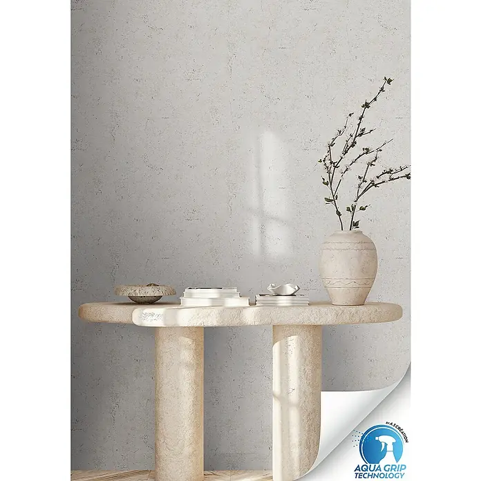 A.S. Création Designdrop Vliestapete Beton - Grau, Betonoptik, 10,05 x 0,53 m - Elegante Wandtapete mit einer dezenten Textur, die eine natürliche und stilvolle Atmosphäre in jeden Raum bringt.