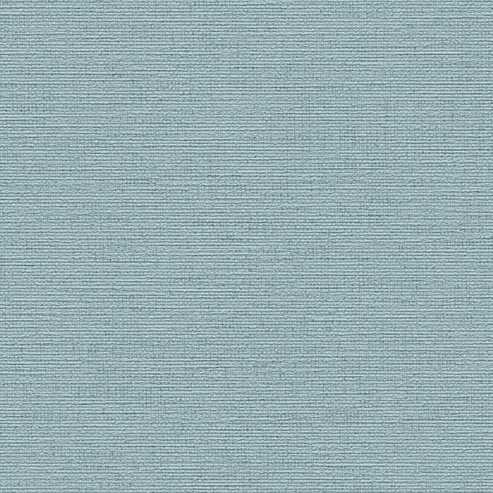 A.S. Création Designdrop Vliestapete - Blau, Uni, 10,05 x 0,53 m - Blauer textiler Hintergrund mit einer feinen, horizontalen Linienstruktur, ideal für vielseitige Designanwendungen.