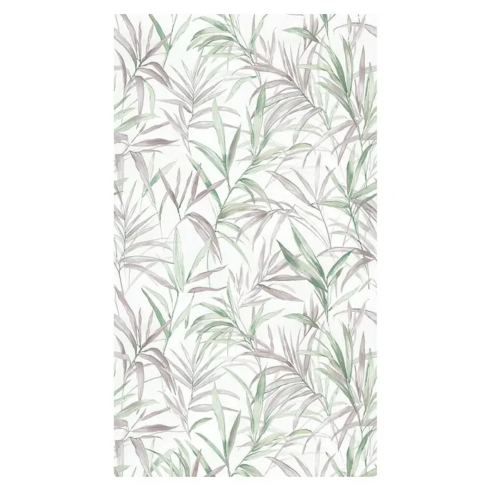 A.S. Création Cosmoliving by Cosmopolitan Fototapete Florales Allover-Motiv - B x H: 159 x 280 cm, Vlies - Elegante Tapete mit zarten Palmwedeln in sanften Grün- und Lilatönen. Perfekt für eine ruhige und stilvolle Wandgestaltung im Wohnbereich.