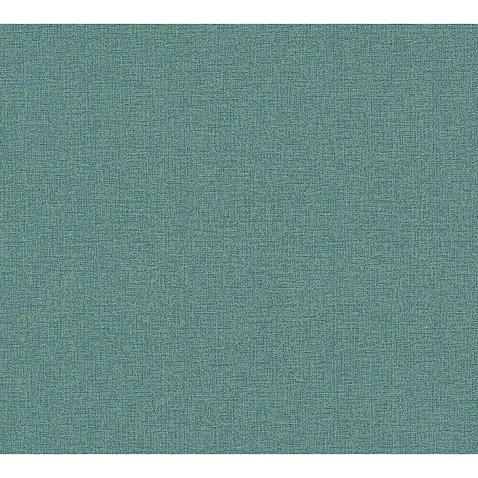 A.S. Création Cosmoliving by Cosmopolitan Vliestapete - Petrolgrün, Uni, 10,05 x 0,53 m - Blaugrüner Stoff mit dezenter Textur, ideal für Polsterarbeiten oder als Hintergrund. Die feine Webstruktur verleiht dem Material eine edle Optik.