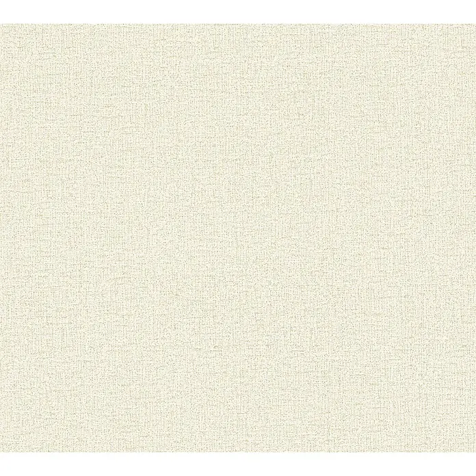 A.S. Création Cosmoliving by Cosmopolitan Vliestapete - Hell-Beige, Uni, 10,05 x 0,53 m - Feiner, cremefarbener Stoff mit dezenter Textur, ideal für Möbelbezüge oder Vorhänge, die eine natürliche Eleganz verleihen.