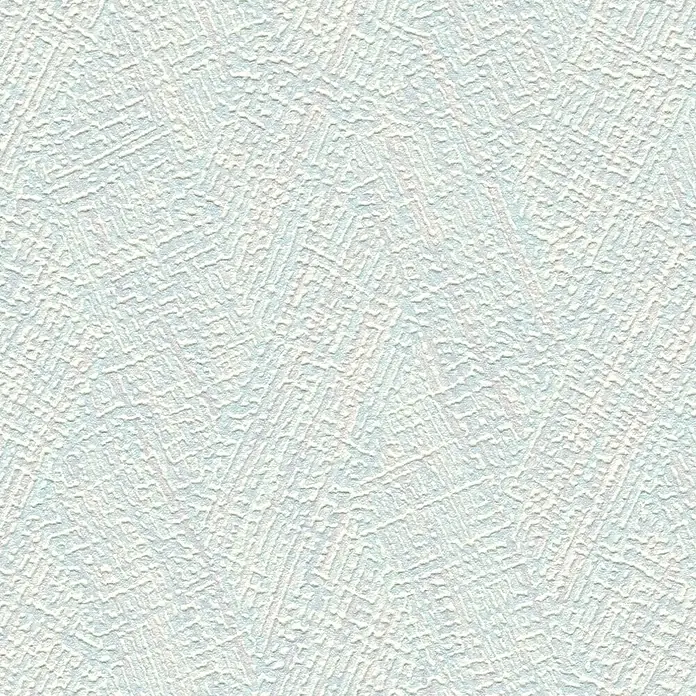 A.S. Création Hygge 3 Vliestapete - Hellblau, Uni, 10,05 x 0,53 m - Nahaufnahme einer strukturierten, weißen Tapete, die eine subtile und elegante Wandverkleidung darstellt.