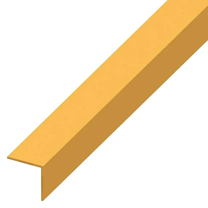 Kantoflex Winkelprofil - 1.000 x 30 x 30 mm, Stärke: 1,1 mm, Gelb - Goldenes Kantenschutzprofil aus Kunststoff für den Schutz von Ecken und Kanten vor Beschädigungen und Abnutzung. Ideal für den Innenbereich.