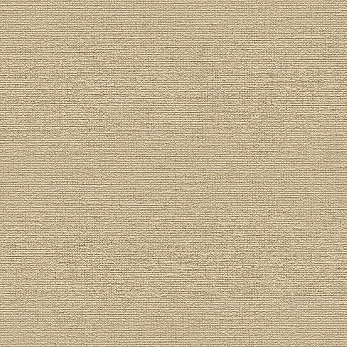 A.S. Création Designdrop Vliestapete - Braun, Uni, 10,05 x 0,53 m - Feine gewebte Leinwandstruktur in einem natürlichen Beigeton, perfekt für Textilien und Hintergründe.