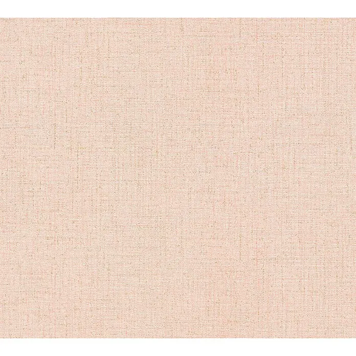 A.S. Création Cosmoliving by Cosmopolitan Vliestapete - Rosa meliert, Uni, 10,05 x 0,53 m - Zarter, rosafarbener Stoff mit feiner Webstruktur, ideal für vielseitige Designprojekte und Textilien.