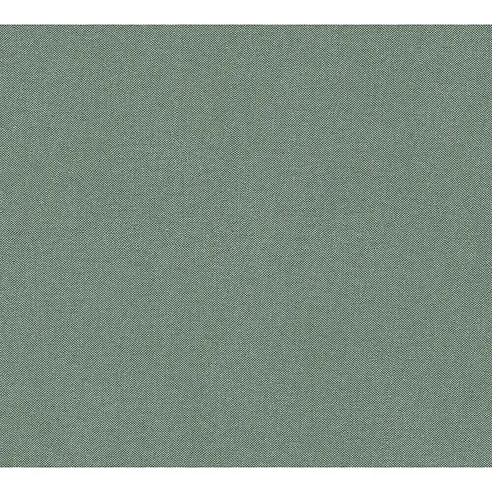 A.S. Création Hygge 3 Vliestapete - Grün I, Uni, 10,05 x 0,53 m - Stoffmuster in einem gedämpften Grünton mit feiner Textur. Ideal für Polsterarbeiten und textile Designs.