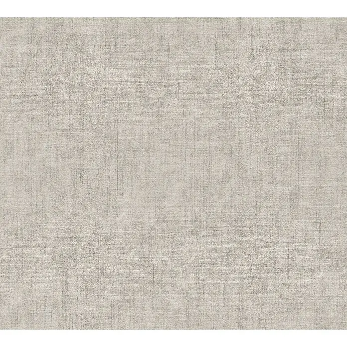 A.S. Création Cosmoliving by Cosmopolitan Vliestapete - Beigegrau, Uni, 10,05 x 0,53 m - Beige Stofftextur mit feinen Fäden für vielfältige Designprojekte. Ideal für Hintergründe oder textile Illustrationen.