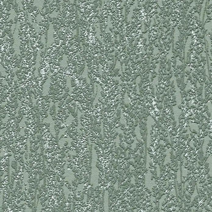 A.S. Création Hygge 3 Vliestapete Ranken - Grün, Floral, 10,05 x 0,53 m - Nahaufnahme einer Tapete mit Textur in einem sanften Grünton, ideal für eine ruhige und stilvolle Wandgestaltung.