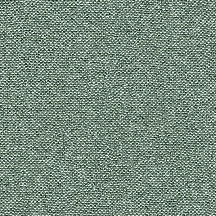 A.S. Création Hygge 3 Vliestapete - Grün I, Uni, 10,05 x 0,53 m - Detailaufnahme eines hellgrünen Stoffes mit feiner, körniger Textur, ideal für Möbelbezüge oder Wandverkleidungen.