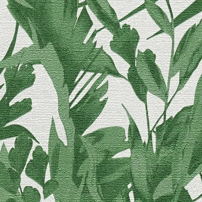 A.S. Création Cosmoliving by Cosmopolitan Vliestapete Blätter - Grün-Weiß, Floral, 10,05 x 0,53 m - Texturiertes grünes Muster aus Blättern und Laub.