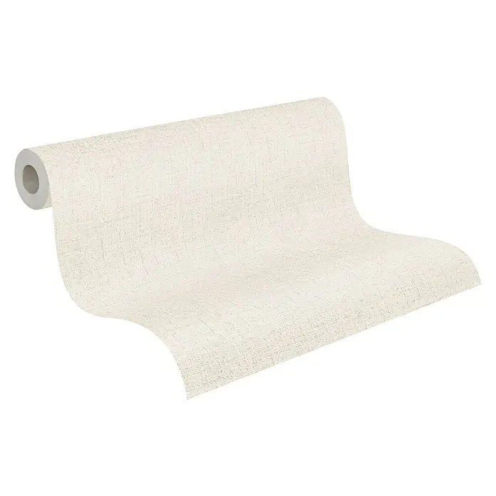 A.S. Création Cosmoliving by Cosmopolitan Vliestapete - Helles Cremebeige, Uni, 10,05 x 0,53 m - Eine Rolle cremefarbener Tapete mit dezenter Textur, die sich für eine stilvolle Wandgestaltung eignet. Ideal zur Raumaufwertung.