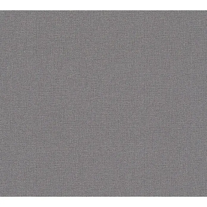 A.S. Création Cosmoliving by Cosmopolitan Vliestapete - Dunkelgrau, Uni, 10,05 x 0,53 m - Graues Textilgewebe mit subtiler Textur. Ideal für Hintergründe und Designelemente, die eine schlichte Eleganz suchen.