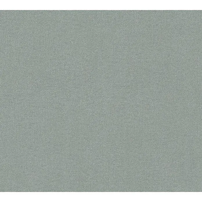 A.S. Création Hygge 3 Vliestapete - Pastellgrün, Uni, 10,05 x 0,53 m - Feine, graue Stofftextur für vielseitige Designprojekte. Perfekt für Hintergründe, Textilien und digitale Anwendungen, bietet eine subtile Eleganz.