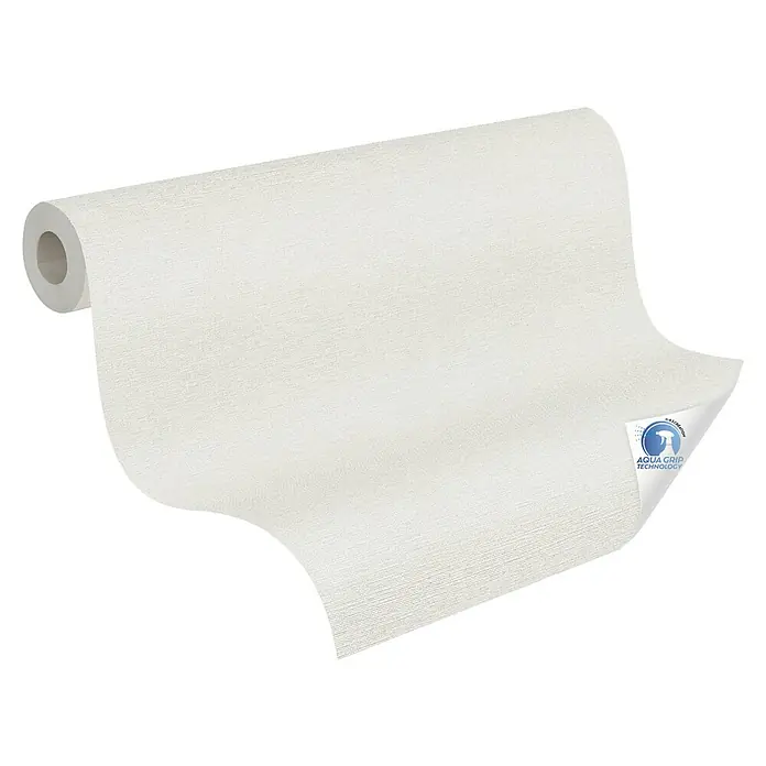 A.S. Création Designdrop Vliestapete - Cremegrau, Uni, 10,05 x 0,53 m - Ein Rolle A.S. Création Vliestapete mit Aqua Grip Technologie, ideal für eine einfache und schnelle Verarbeitung ohne Weichzeit.