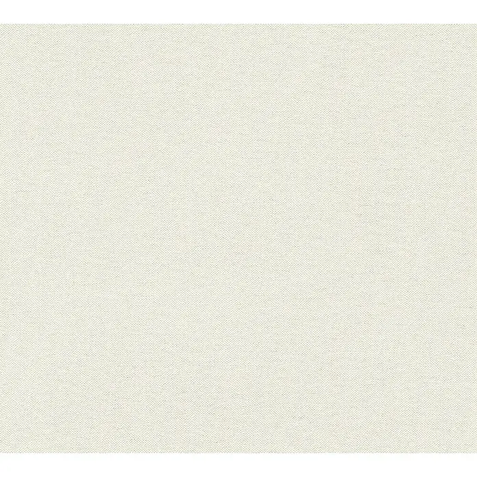 A.S. Création Hygge 3 Vliestapete - Hell-Creme, Uni, 10,05 x 0,53 m - Fein gewebte, naturfarbene Leinwandstruktur als Hintergrund. Perfekt für Texturen und vielseitige Designprojekte.