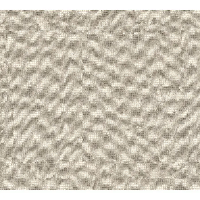 A.S. Création Hygge 3 Vliestapete - Hell-Braun, Uni, 10,05 x 0,53 m - Beige Stoffstruktur, ideal für Möbelbezüge und Heimtextilien. Das feine Gewebe sorgt für eine elegante Optik und angenehme Haptik.