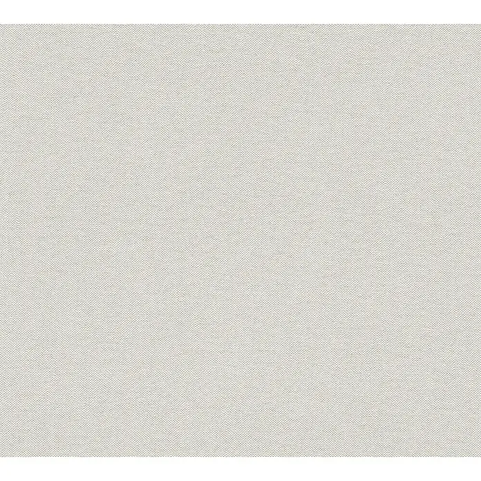 A.S. Création Hygge 3 Vliestapete - Grau, Uni, 10,05 x 0,53 m - Feine, gewebte Stofftextur in einem hellen Farbton, ideal für Hintergründe und Textildesign. Die subtile Struktur sorgt für eine angenehme visuelle Tiefe.