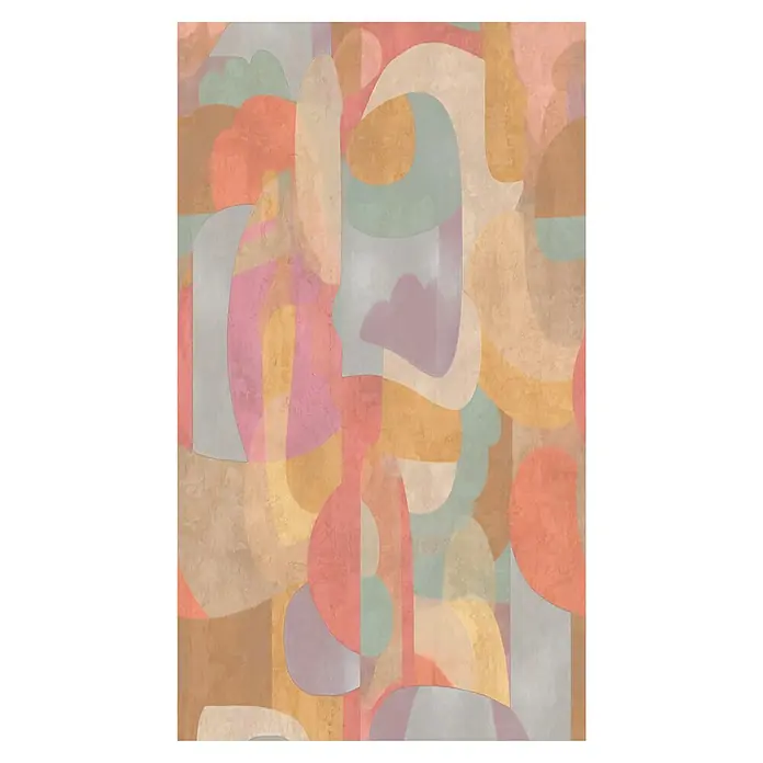 A.S. Création Cosmoliving by Cosmopolitan Fototapete Grafik I - B x H: 159 x 280 cm, Vlies - Abstraktes Gemälde mit weichen Formen und gedämpften Farben, das eine beruhigende und harmonische Atmosphäre schafft.