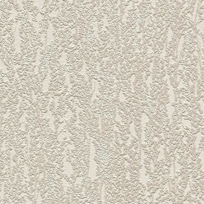 A.S. Création Hygge 3 Vliestapete Ranken - Greige, Floral, 10,05 x 0,53 m - Beigefarbene Reliefstruktur Tapete, die eine subtile, taktile Oberfläche mit einem unregelmäßigen, organischen Muster aufweist.