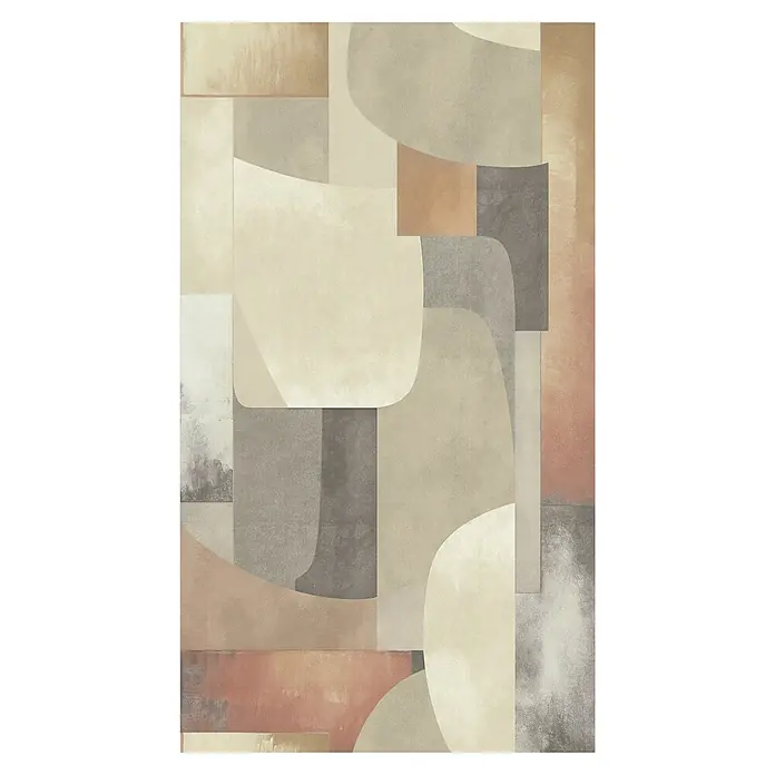 A.S. Création Cosmoliving by Cosmopolitan Fototapete Grafik II - B x H: 159 x 280 cm, Vlies - Ein abstraktes Kunstwerk mit sanften Beige-, Grau- und Brauntönen, das eine moderne und elegante Ästhetik vermittelt.