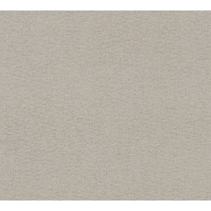 A.S. Création Hygge 3 Vliestapete - Graubraun, Uni, 10,05 x 0,53 m - Feine, beige Stofftextur, ideal für Möbelbezüge oder Hintergründe. Die dezente Webart sorgt für eine elegante und zeitlose Optik.