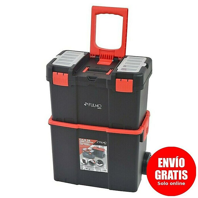 Fulmo Caja profesional con ruedas (L x An x Al: 26 x 62,5 x 46 cm, Polipropileno) | BAUHAUS