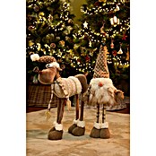 Gnomo de navidad Vaala (L x An x Al: 25 x 16 x 69 cm, Beige/Marrón, Textil) | BAUHAUS