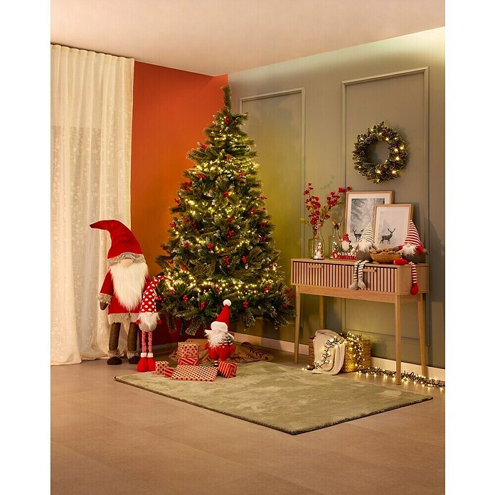 Papá Noel Gnomo (Altura: 125 cm, Terciopelo)
