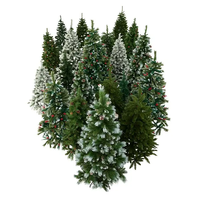 Árbol de Navidad artificial Bristlecone - Altura: 215 cm, Verde - Surtido de árboles de Navidad artificiales. Una colección de diversos estilos y tamaños para decoraciones festivas.