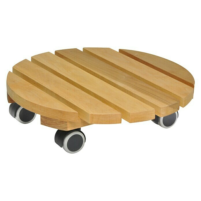 Gardol Pflanzenroller Classic SoftRund, Erle, Max. Belastung: 100 kg Left Side View