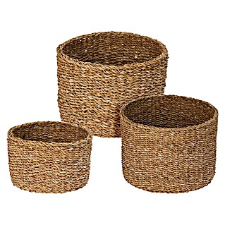 Set mandjes Zeegras (Bruin, 3 -delig)