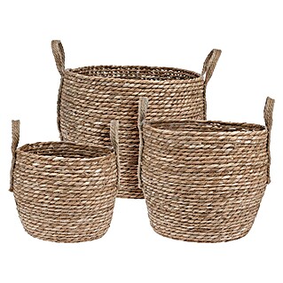 Set mandjes (Bruin, 3 -delig)