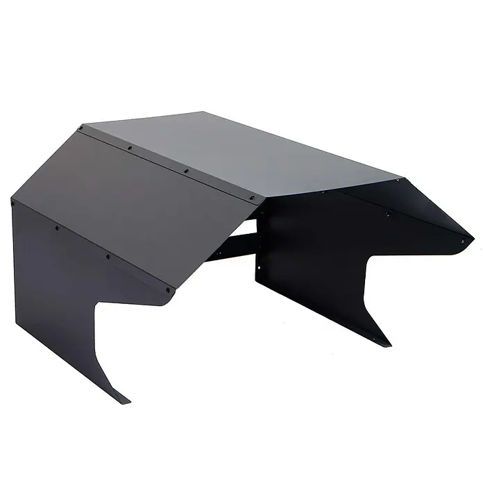Proregal Mähroboter-Garage Mähroboter-Garage - Anthrazit - Schwarze Metallabdeckung für einen robusten und industriellen Look, ideal für verschiedene Anwendungen.