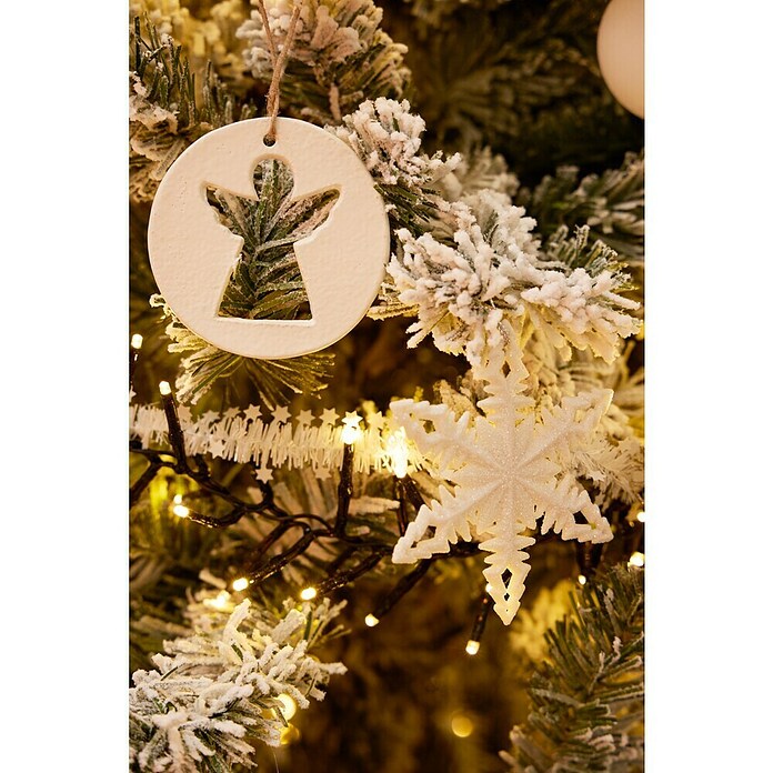 Adornos del árbol de Navidad Estrella (Plateado, Plástico, 1 ud., 2 x 10 x 10 cm) | BAUHAUS