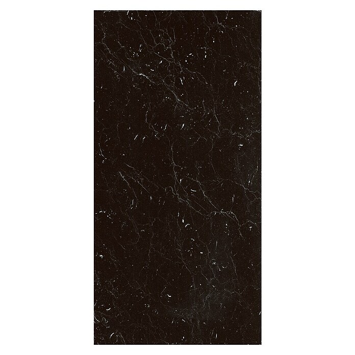 Bariperfil Protector de pared de cocina Backsplash (Black marble, 60 x 98 cm, Aluminio) | BAUHAUS
